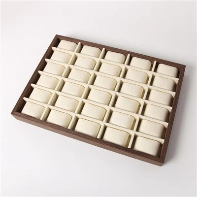 Prachtige houten horlogedisplay